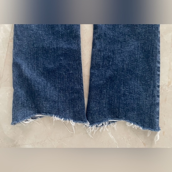 Mavi Woman’s Jeans Size 26/27 Dark Blue Color Denim Anika High Rise Crop Flare - Picture 5 of 6